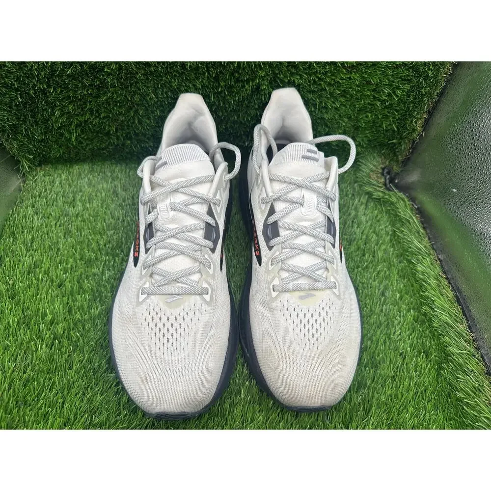 Brooks Ghost 18 1104931D292 Athletic Sneaker Men's 11D White Knit Running Sports